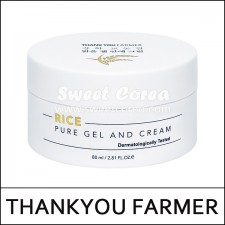 [THANKYOU FARMER] ★ Sale 67% ★ (sg) Rice Pure Gel and Cream 80ml / 강화 교동쌀 / 20101(8) / 34,000 won(8) / sold out